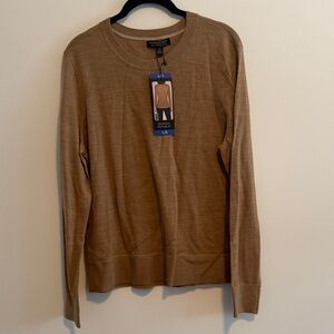 NWT Banana Republic Tan Crew Neck Sweater